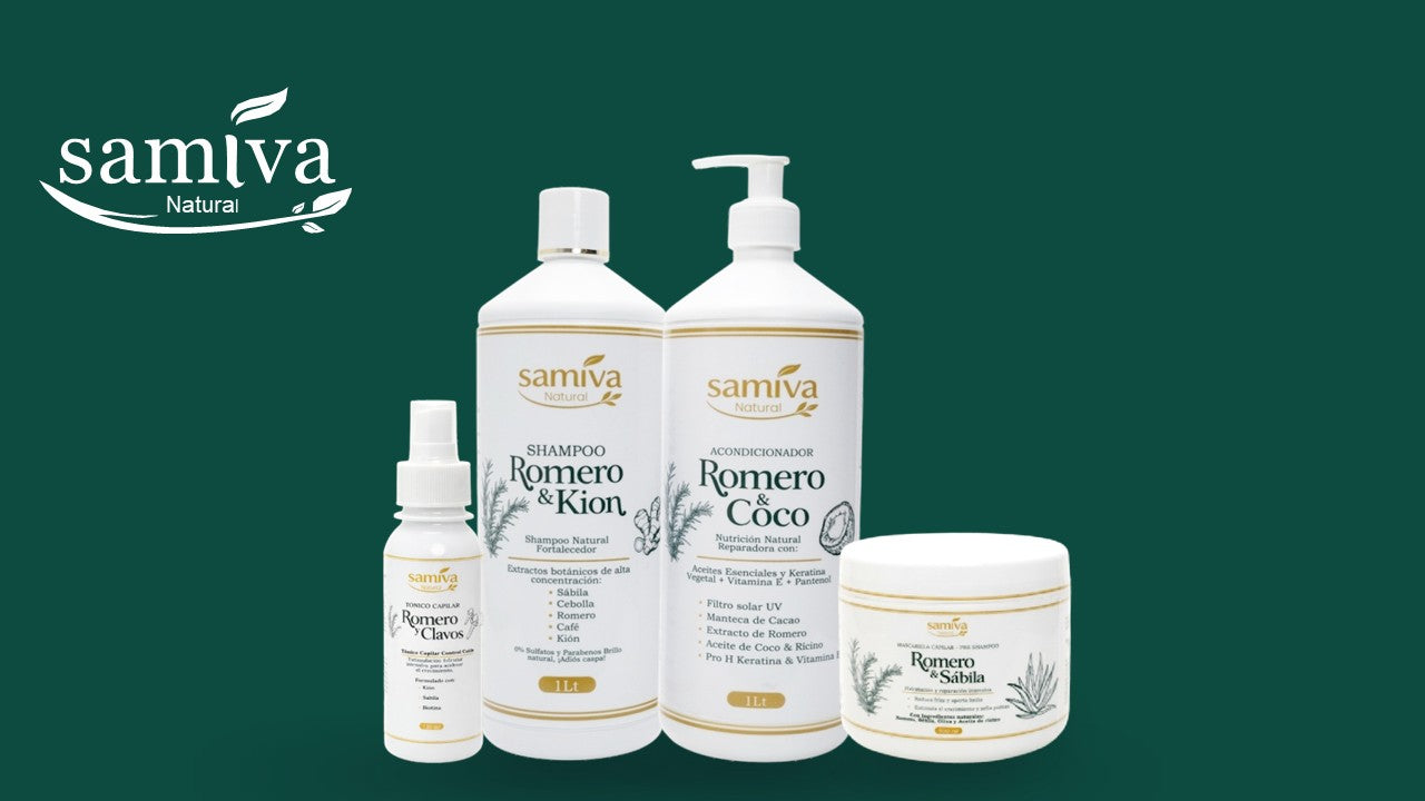 Kit  Completo Crecimiento, Fuerza & Anticaída Samiva (1  Lt.)