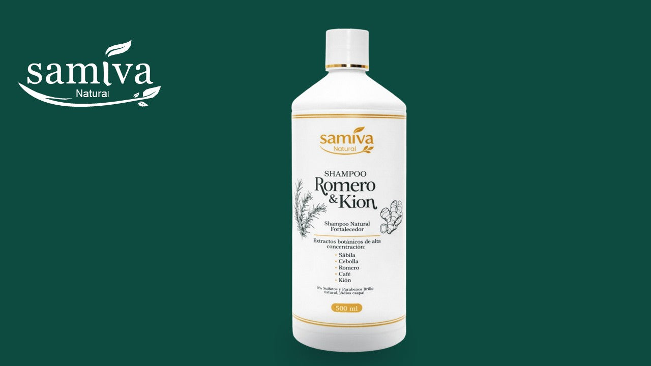 Shampoo Natural  Fortalecedor Romero & Kion - Samiva (500 ml.)