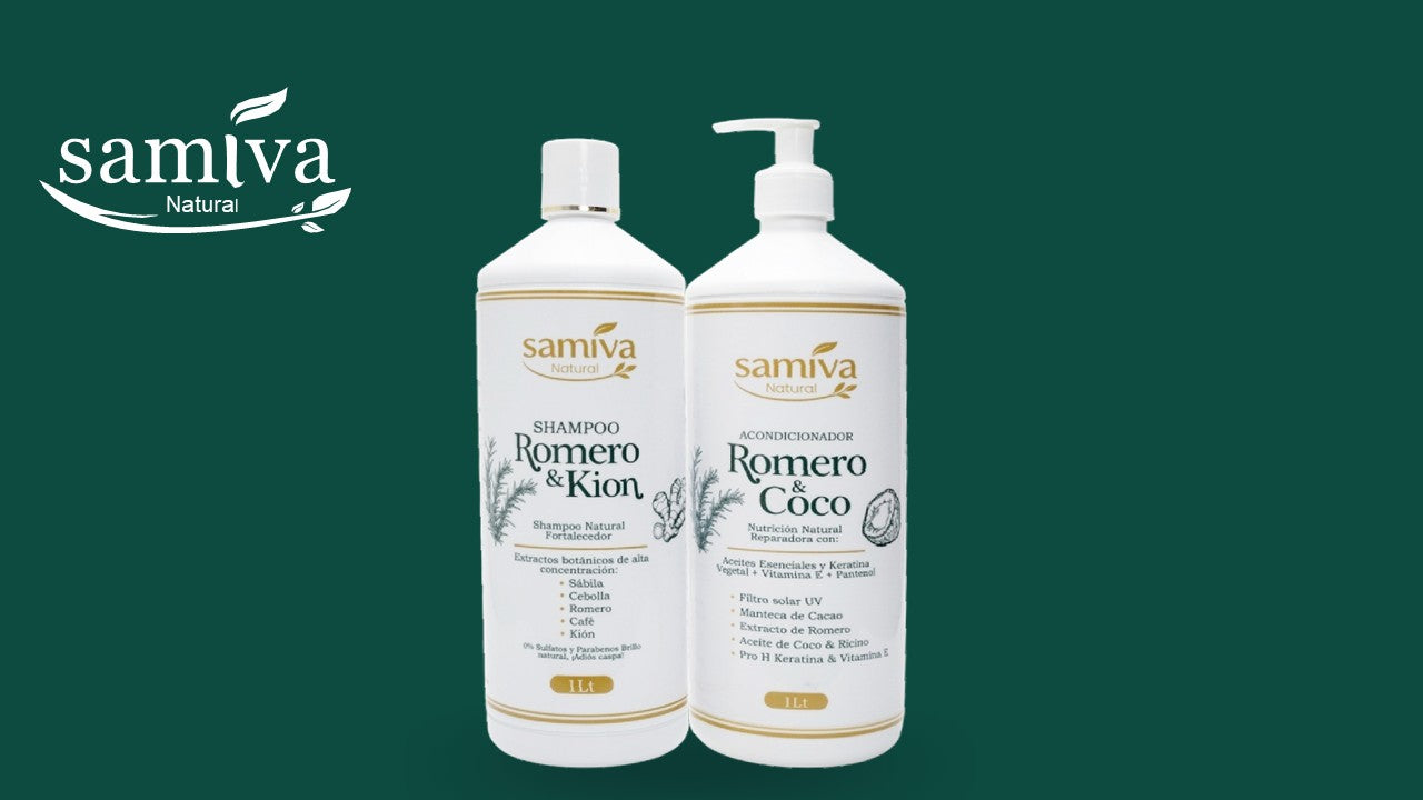 Dúo Shampoo & Acondicionador: Purificación y Fuerza samiva ( 1 LT )